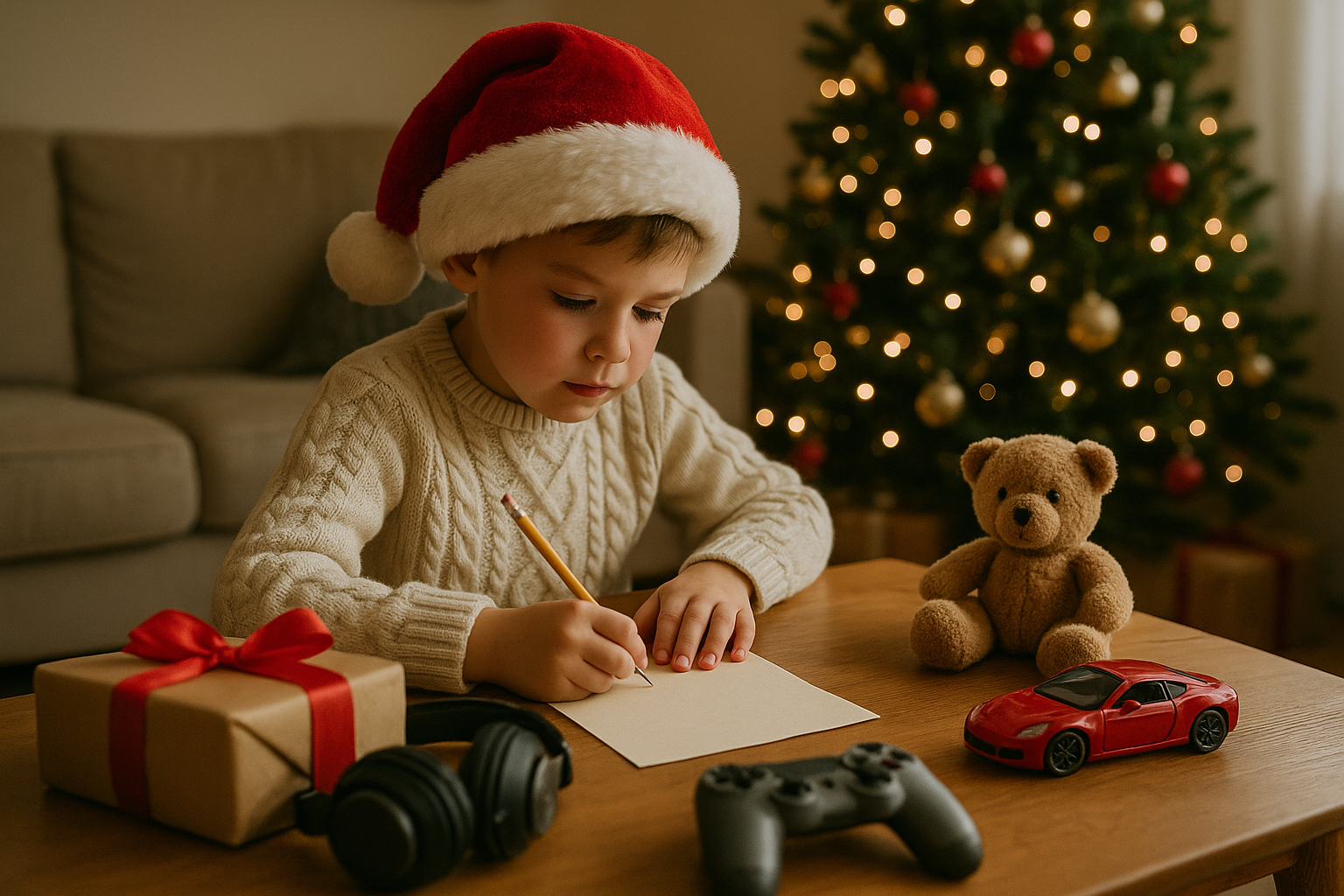 was wünsche ich mir zu weihnachten - Illustration