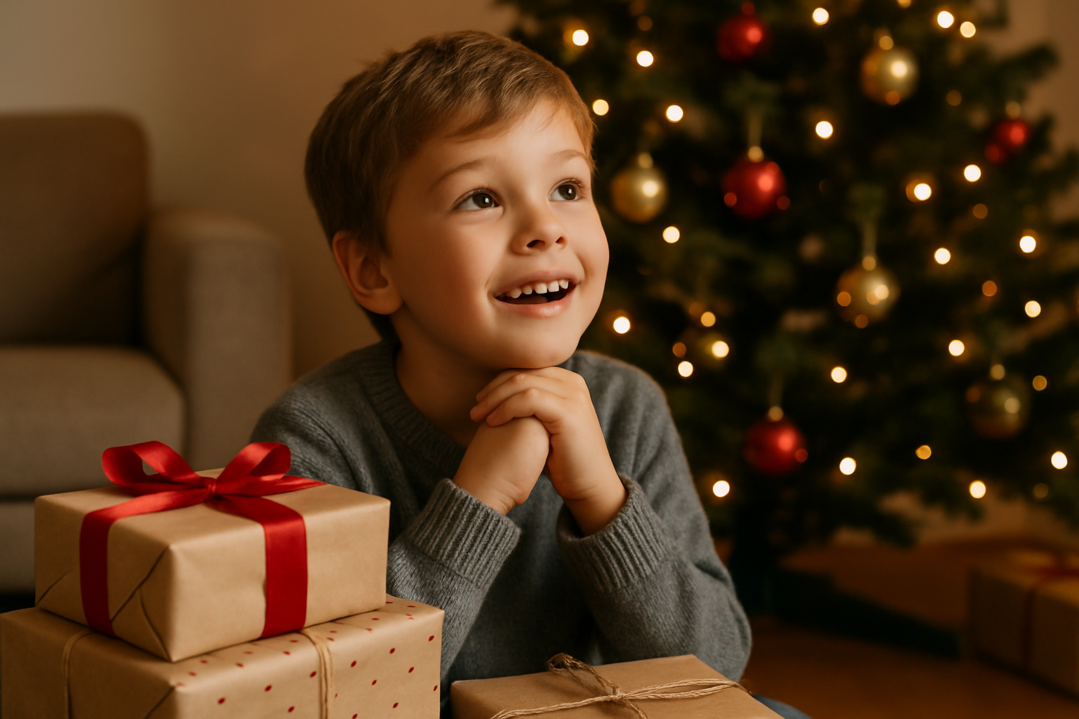 was wünscht man zu weihnachten - Illustration