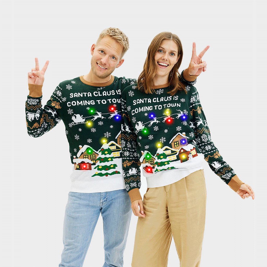 Santa Claus Is Coming To Town LED - Herren
