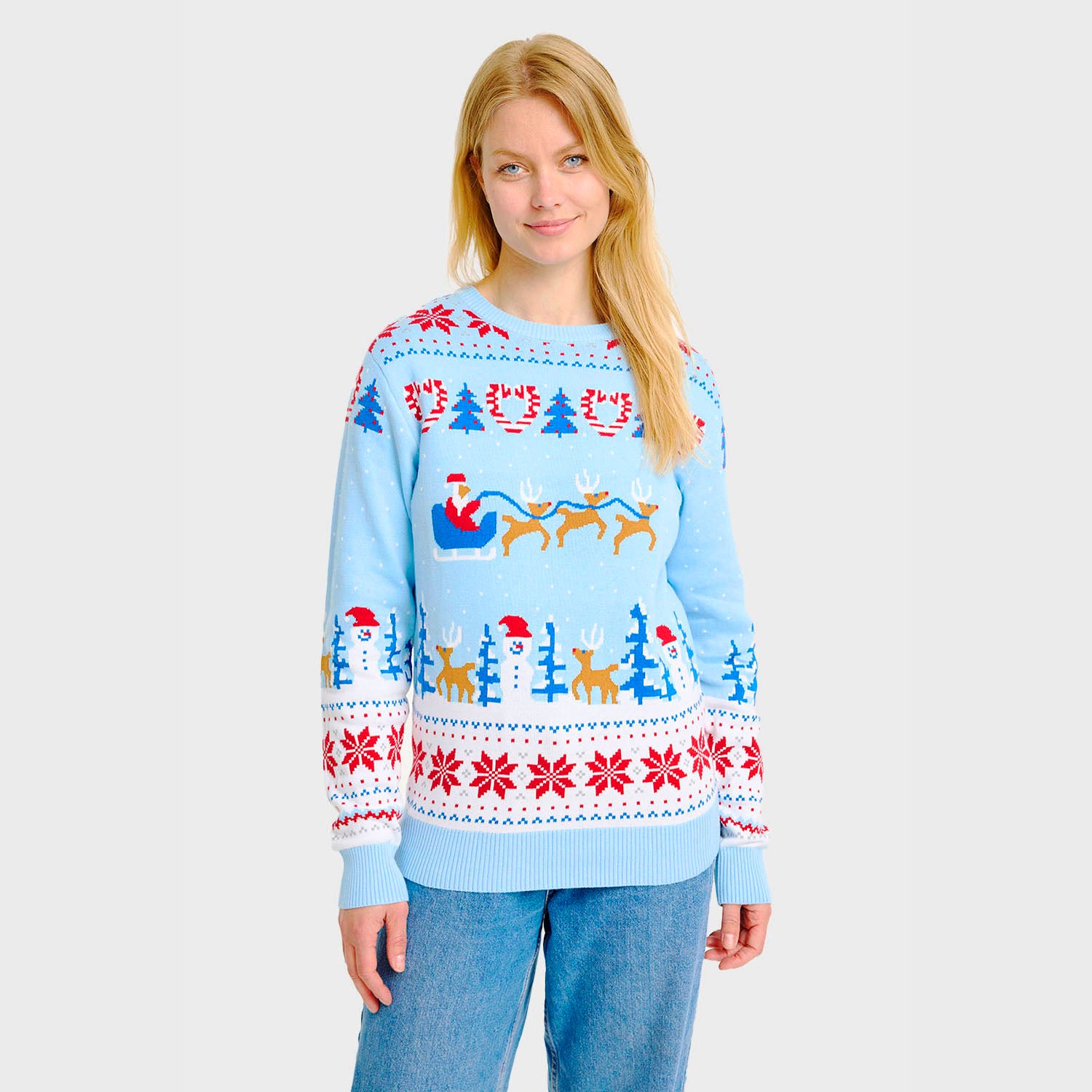 Weihnachtswunderland-Weihnachtspullover - Damen.