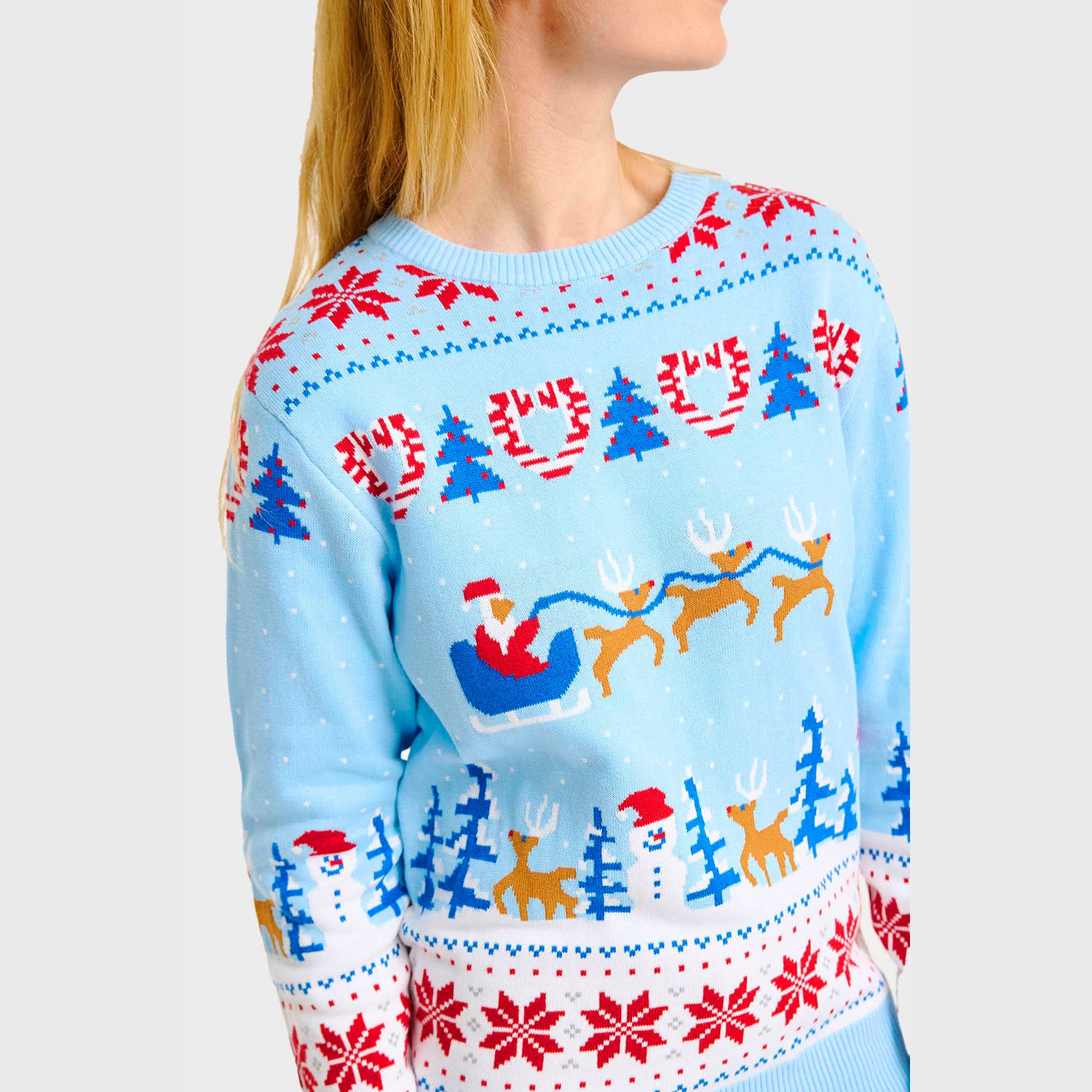 Weihnachtswunderland-Weihnachtspullover - Damen.