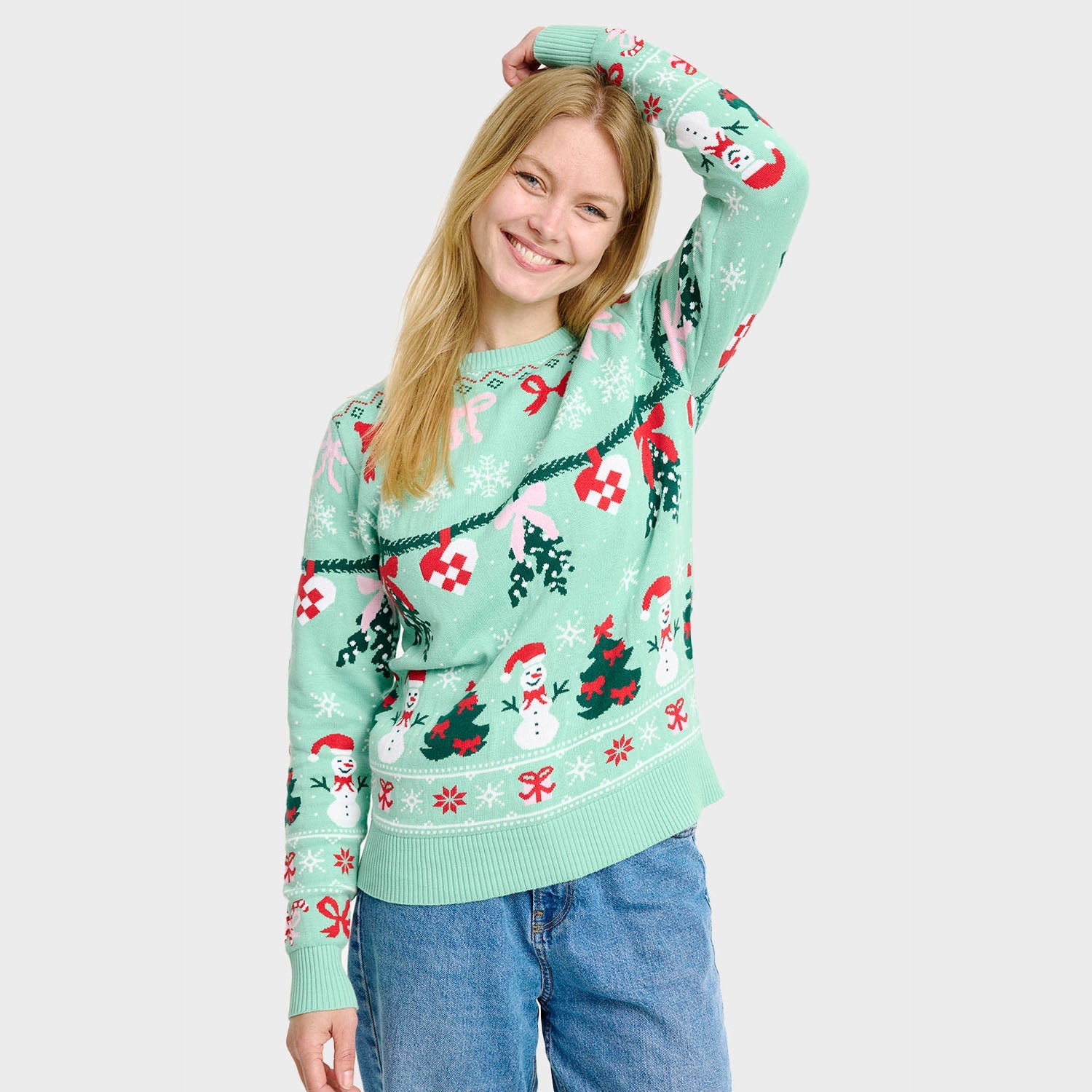 Der gestrichene Weihnachtspullover - Damen.