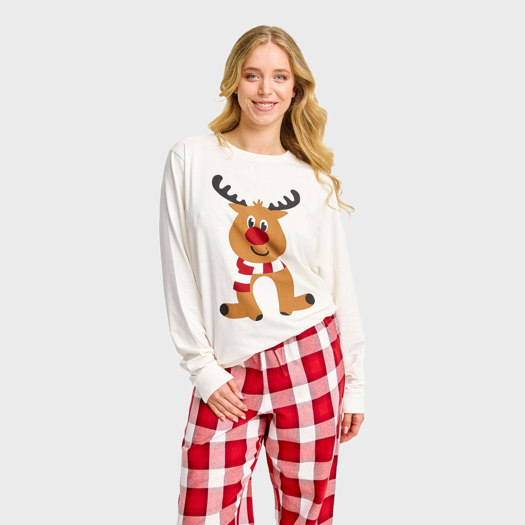 Rentier-Flanell-Pyjama - Damen