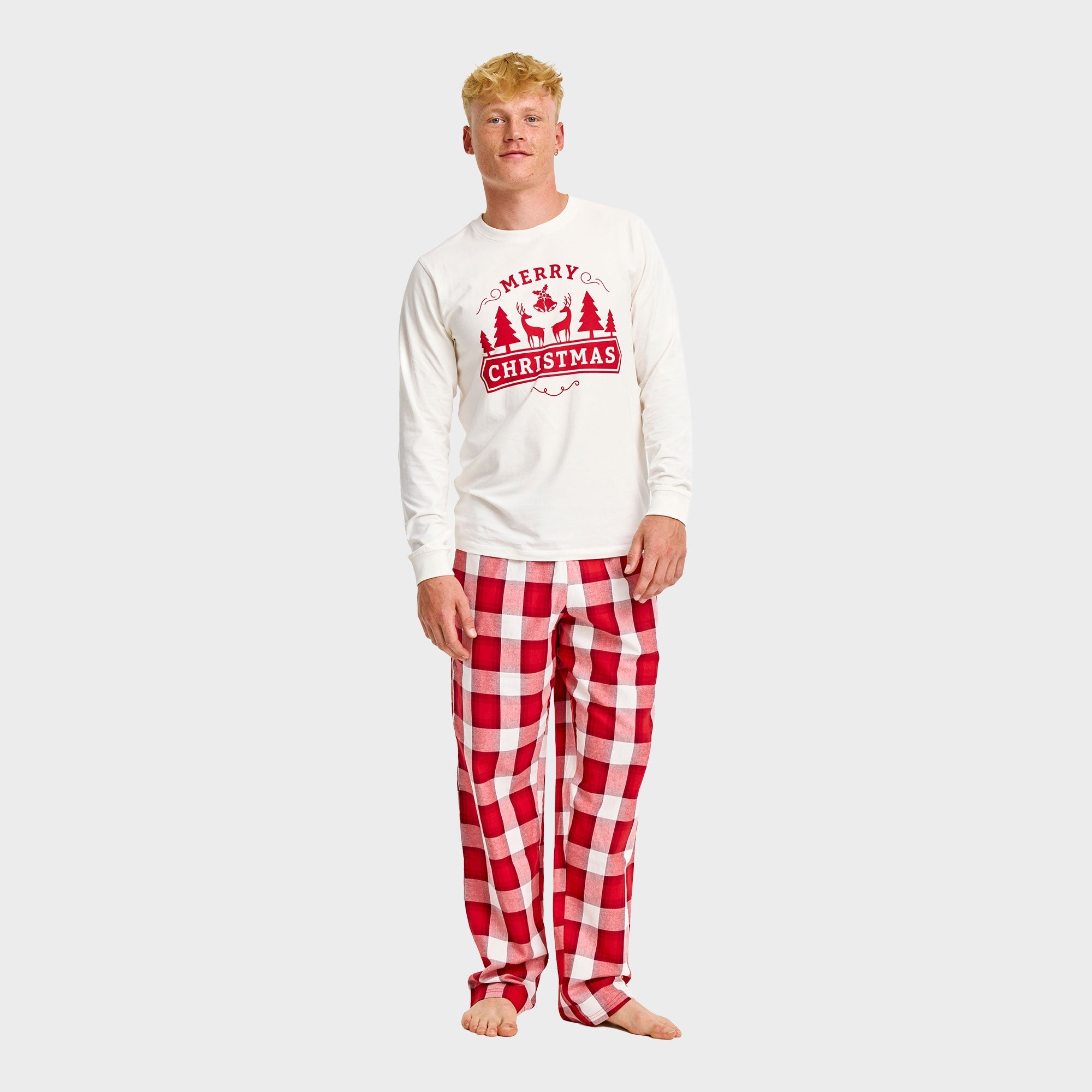 Merry Christmas Flanell-Pyjama - Herren