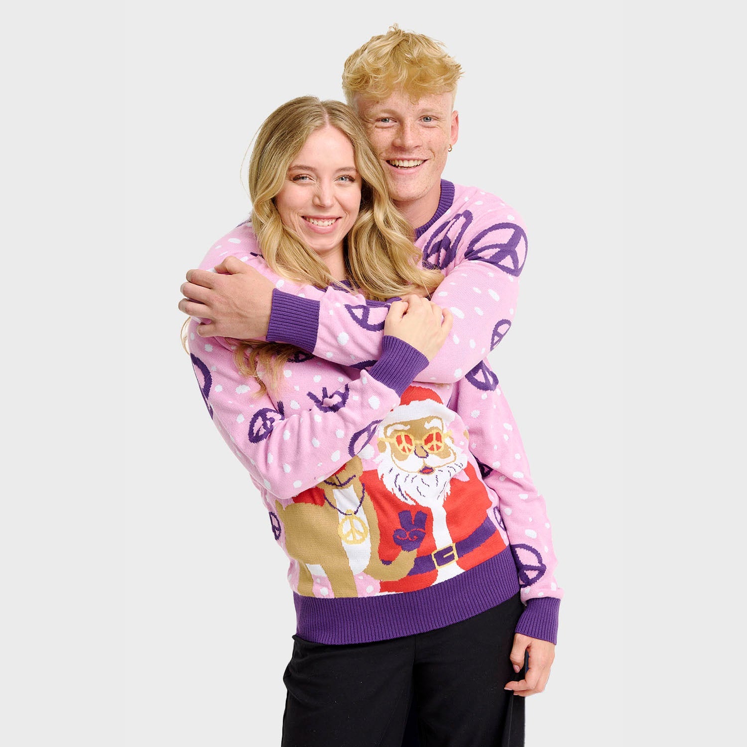 Hippie Weihnachtspullover - Herren.