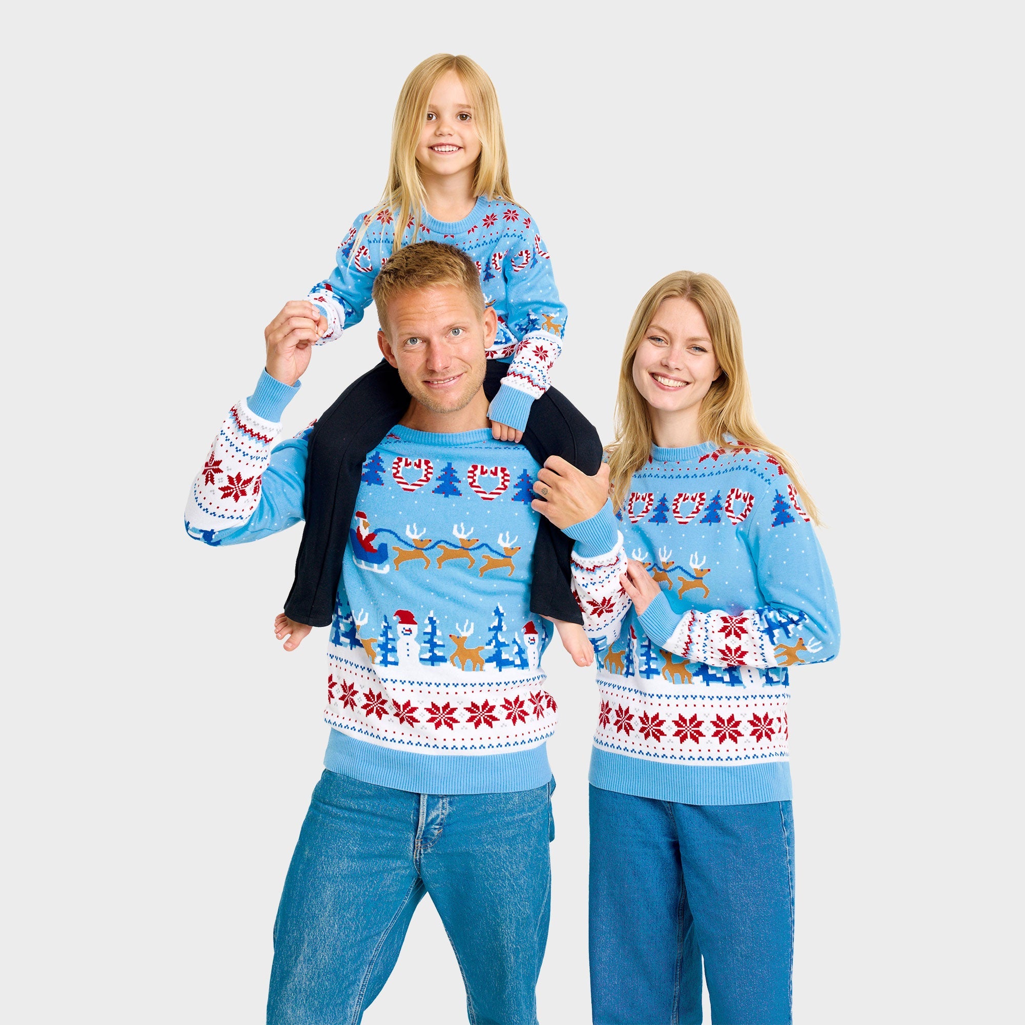 Weihnachtswunderland-Weihnachtspullover - Herren.