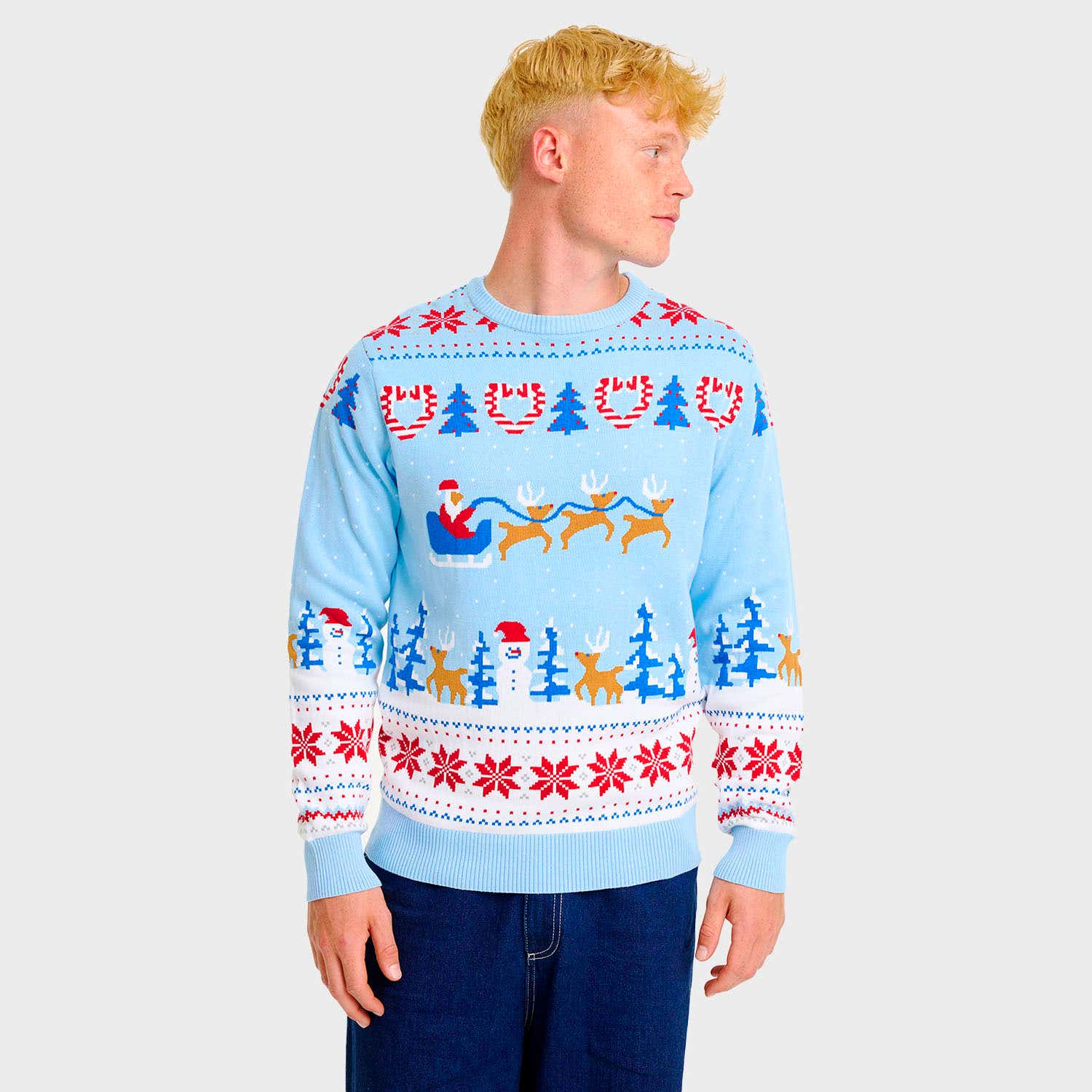 Weihnachtswunderland-Weihnachtspullover - Herren.