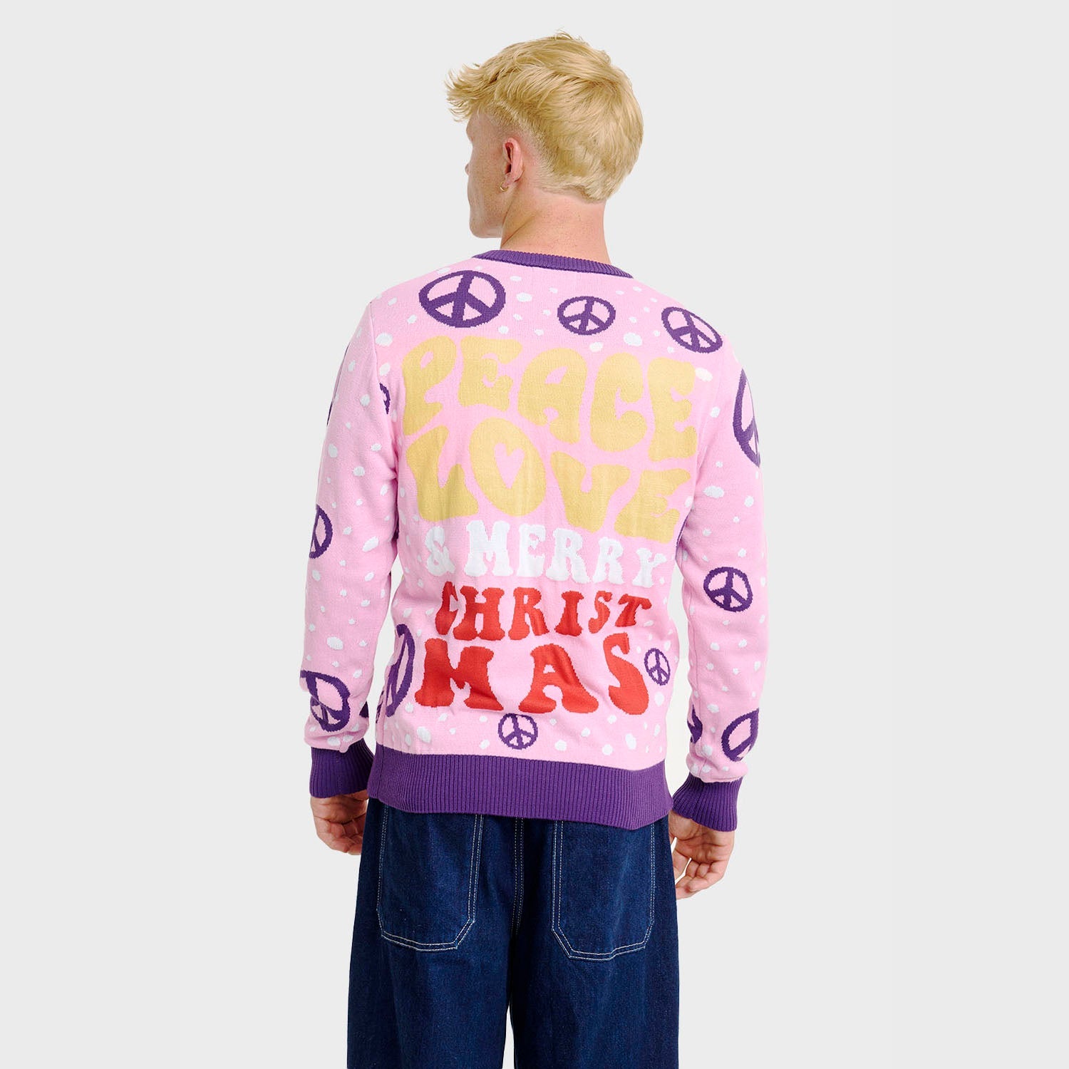 Hippie Weihnachtspullover - Herren.