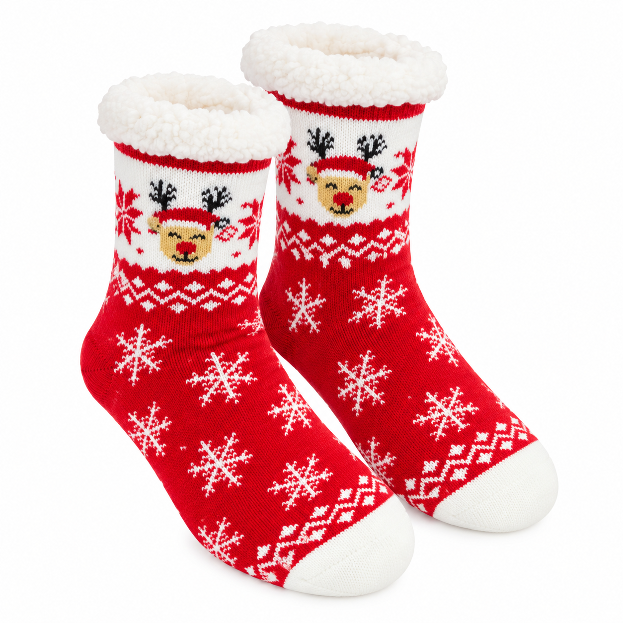 Elegante Rentier-Weihnachtssocken
