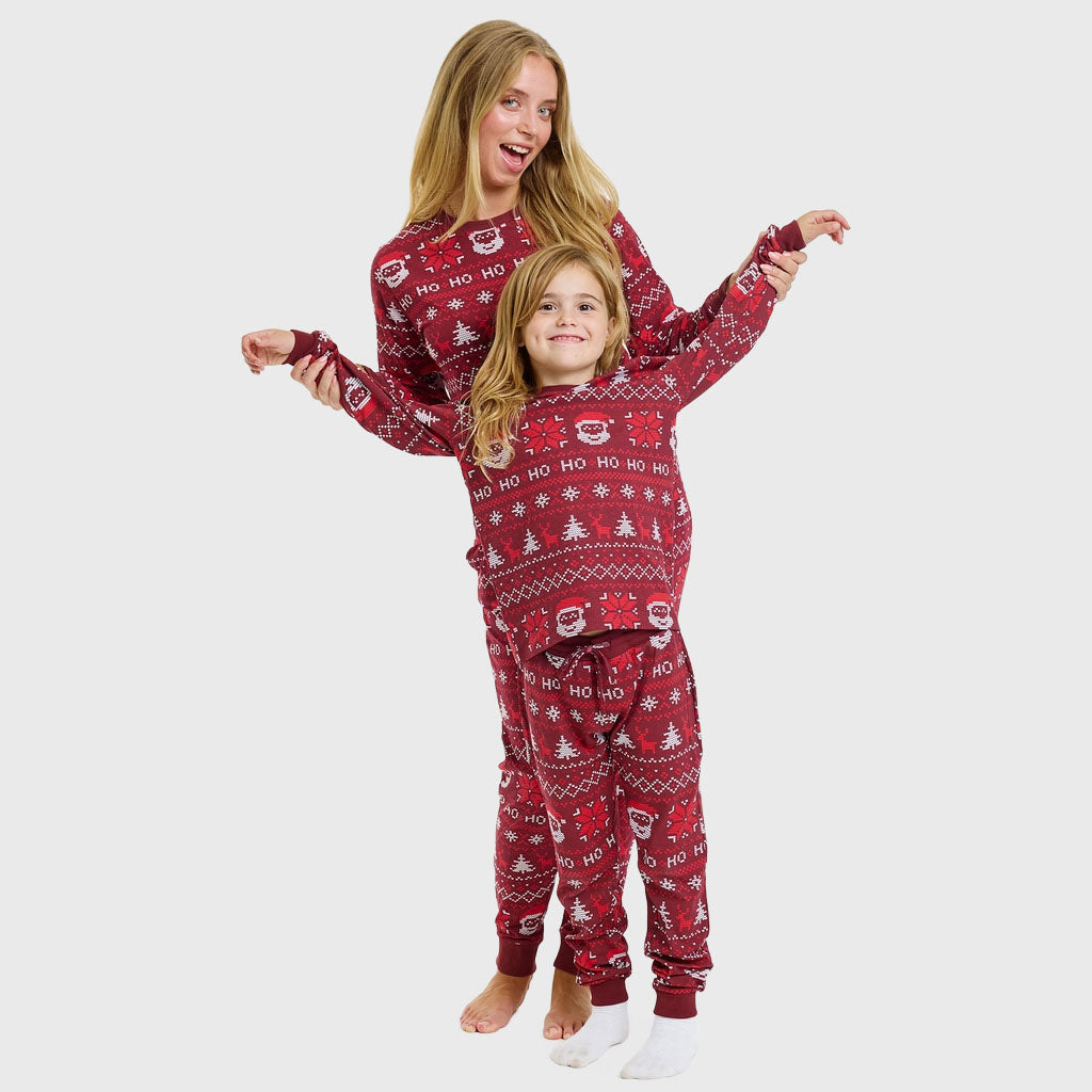 Ho ho ho Weihnachtspyjama - Kinder