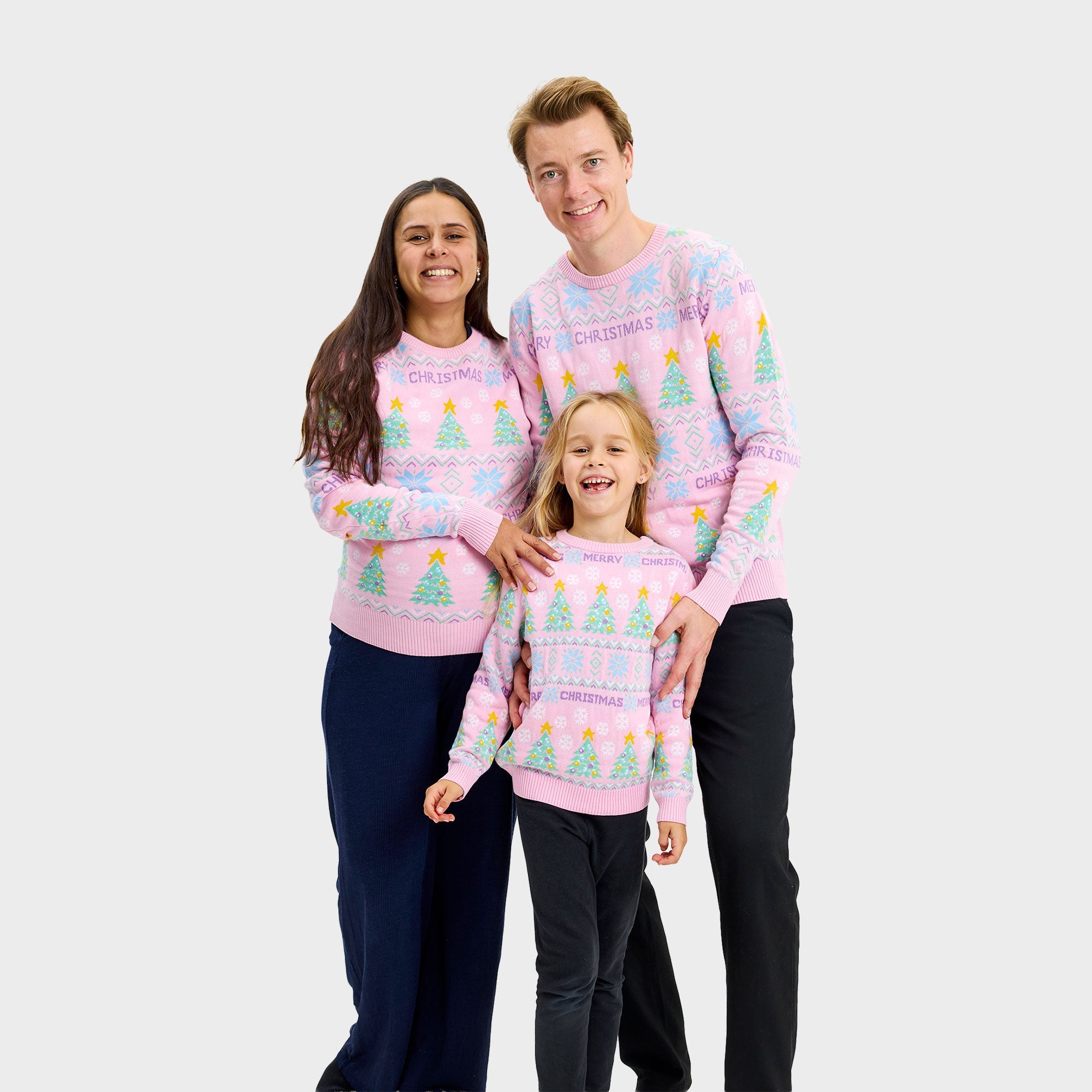 Der rosa Weihnachtspullover - Damen.