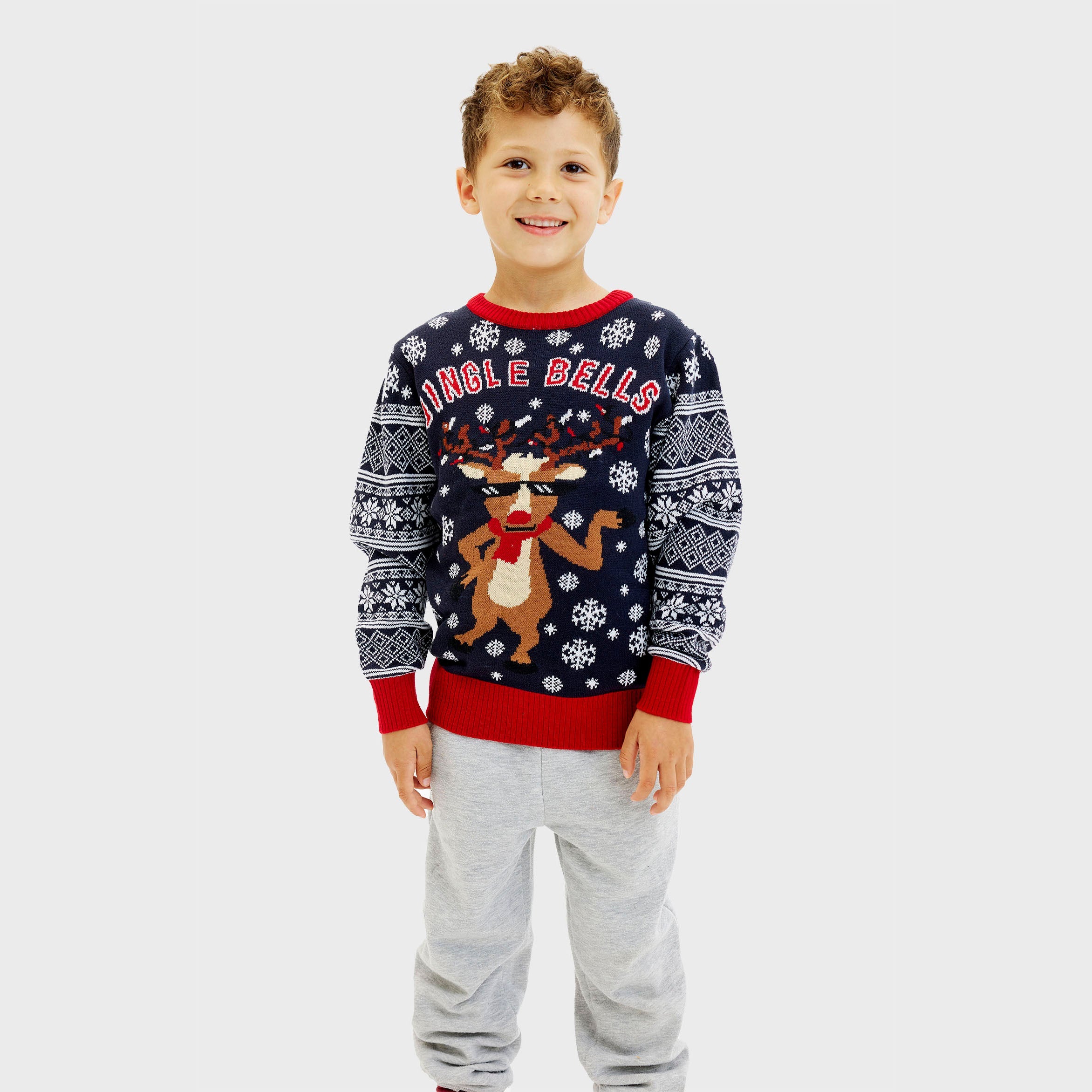 Jingle Bells Weihnachtspullover - Kinder