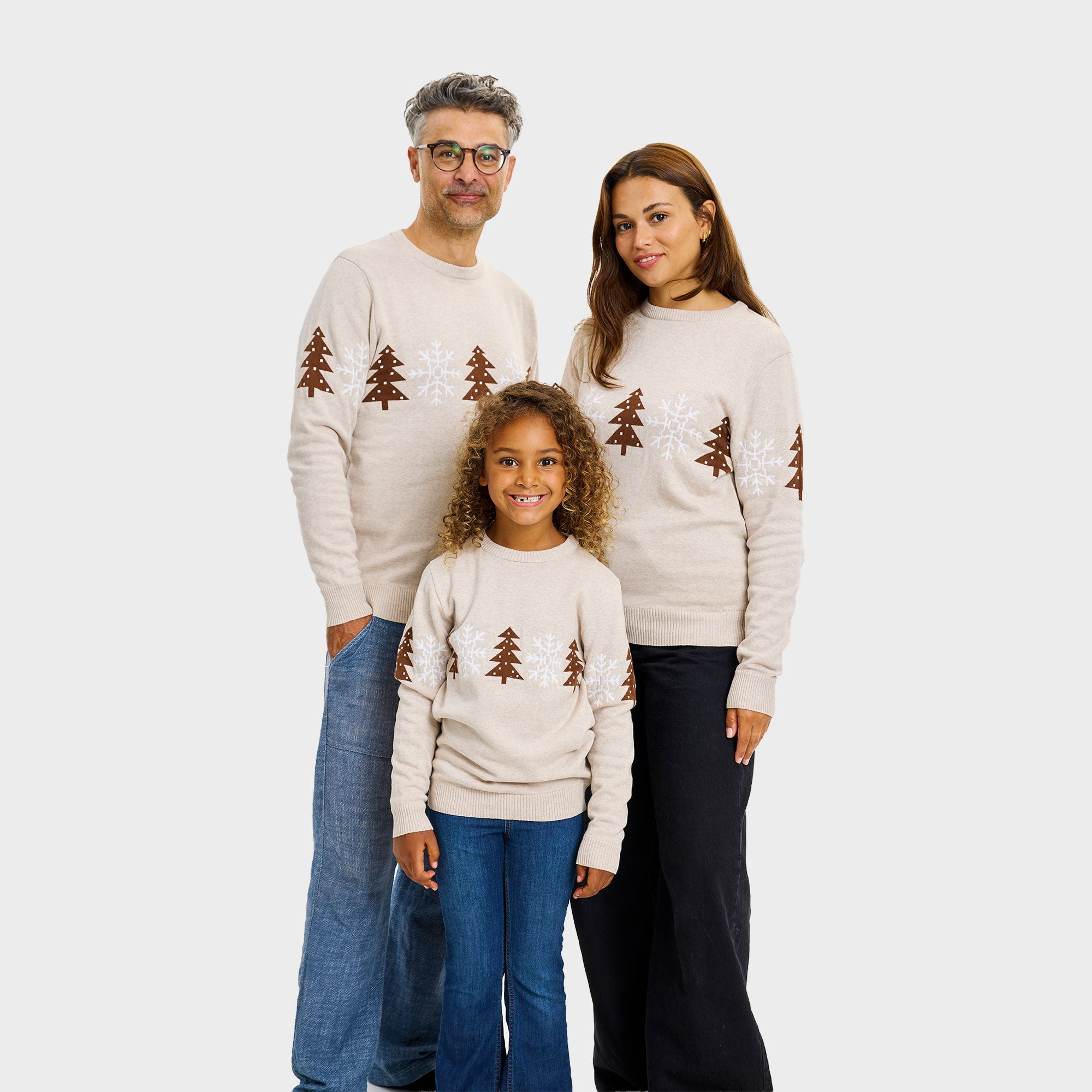 Der beige Winterpullover - Kinder