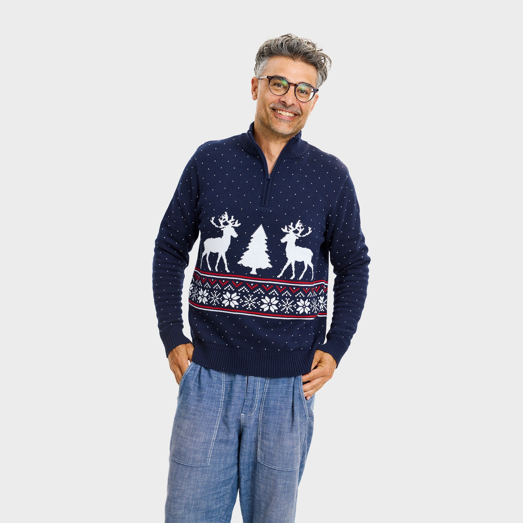 Winter Half-Zip Pullover - Herren