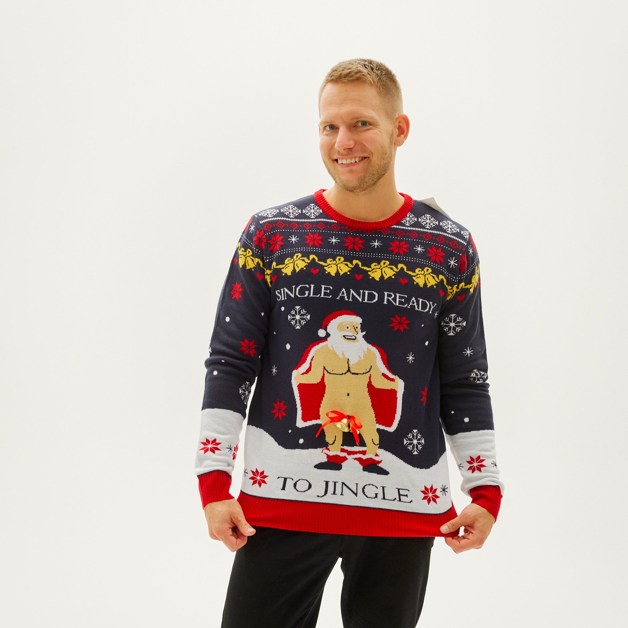 The Single And Ready To Jingle Sweater - Herren